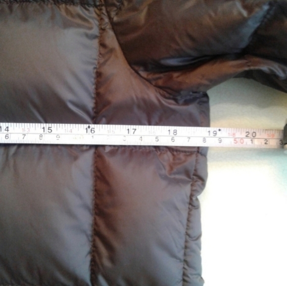 RALPH LAUREN polo Puffer Down Jacket Womens Size S/M Brown Snap Full Zip - Picture 8 of 8